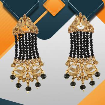 Black cubic zirconia earrings 3