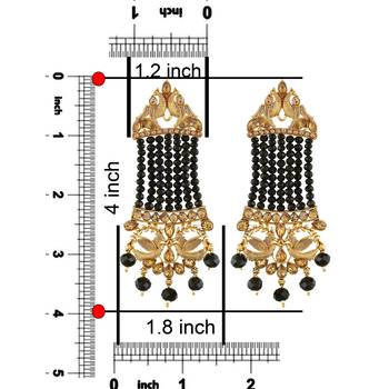 Black cubic zirconia earrings 5