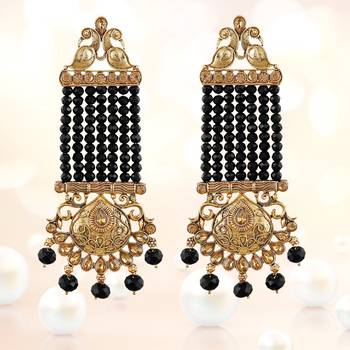 Black cubic zirconia earrings 3