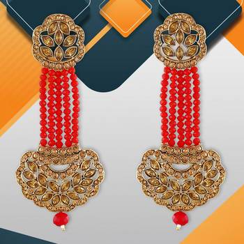 Red cubic zirconia earrings 5