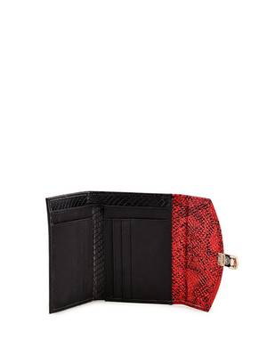 Lychee Bags Women Pu Black and Red Wallet 4