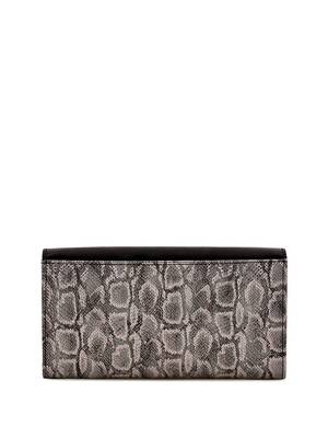 Lychee Bags Women Pu Black and Grey Wallet 2