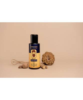 SWOSH Beard Growth Oil For Longer and Thicker Beard Infused with Vitamin E and Sesame Oil for Men | 50ml (Pack of 1) 1