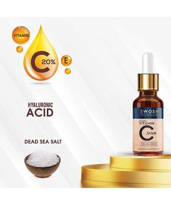 SWOSH Vitamin C Serum for face Whitening & Glowing, Anti-Acne Fine Line & Sun Damage Skin Repair Serum 30 ML (Pack of 1) 6