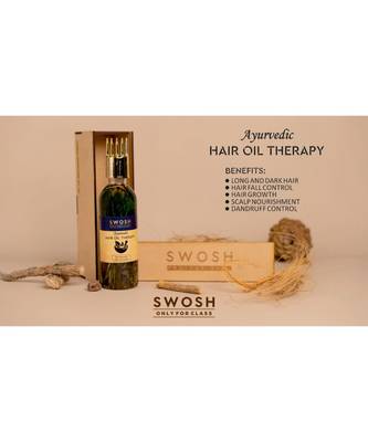 SWOSH 100% Ayurvedic Hair Oil, Bhringraj &Amla Reduces Hair Loss & Improves Hair Growth, No Silicone | 100ml (Pack of 1) 2