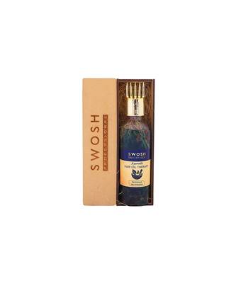 SWOSH 100% Ayurvedic Hair Oil, Bhringraj &Amla Reduces Hair Loss & Improves Hair Growth, No Silicone | 100ml (Pack of 1) 5