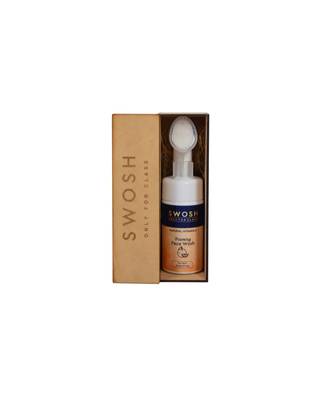 SWOSH Natural Vitamin C Foaming Face Wash For Pimple Prone & Oily Skin, No Parabens(Built-in Brush), | 100ML (Pack of 1) 4