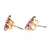 Gold plated Studded Purple Earring