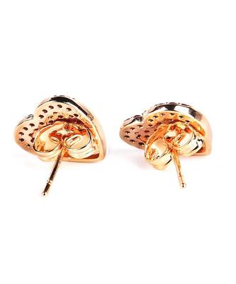 Gold plated Studded Purple Earring 4