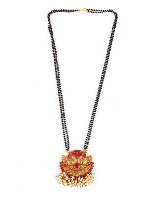 Gold plated Mangalsutra With Earring 4