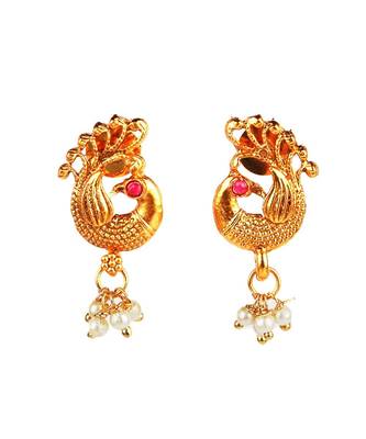 Gold plated Mangalsutra With Earring 6