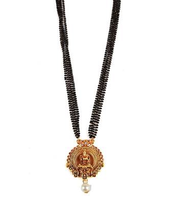 Gold Plated Mangalsutra With Motif 3