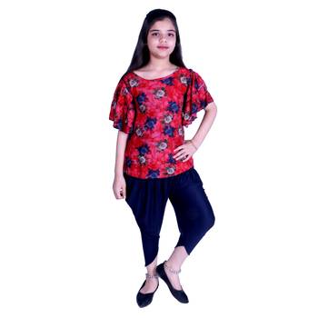 A&A Fashion Party Wear Top With Dhoti Pant 2