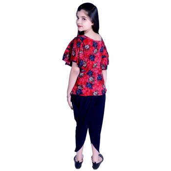 A&A Fashion Party Wear Top With Dhoti Pant 5