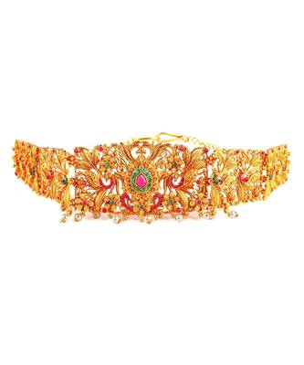 Gold plated Studded kamarband 2