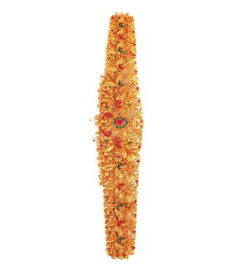 Gold plated Studded kamarband 4