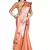 Orange woven cotton saree with blouse