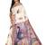 White woven cotton saree with blouse