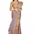 Dark pink woven cotton saree with blouse