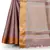 Dark pink woven cotton saree with blouse