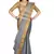 Grey woven cotton saree with blouse