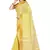 Yellow woven cotton saree with blouse