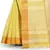 Yellow woven cotton saree with blouse