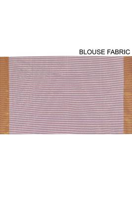 Mauve woven cotton saree with blouse 4