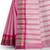 Pink woven cotton saree with blouse