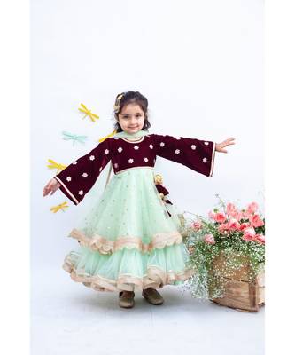 Pink Kurta With Off White Dhoti 1