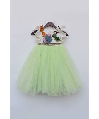 Off White Neoprene Dress 3