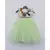 Off white and Green Net Gown with Animals motifs