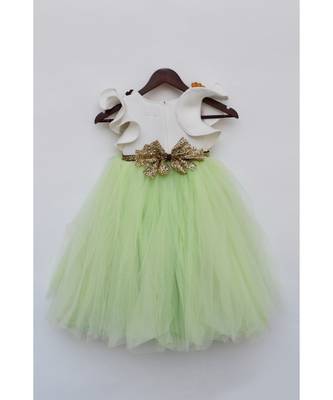 Off White Neoprene Dress 4