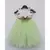 Off white and Green Net Gown with Animals motifs