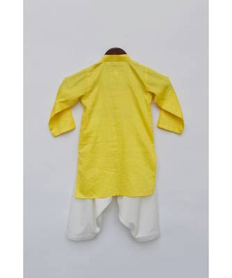 Yellow Kurta with dori work and salwar 5
