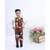 White Shirt with Brown Waist Coat and Pant with Animals motifs