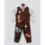 White Shirt with Brown Waist Coat and Pant with Animals motifs