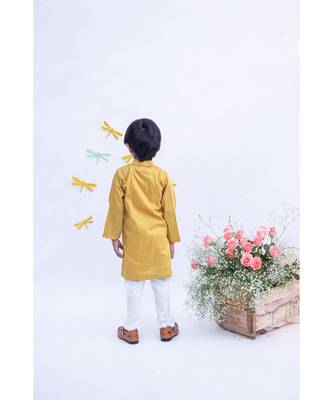 Wine Mirror Work Jacket With Kurta Pant 2