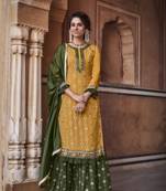EID collection Pakistani Pattern of Heavy chinon with Embroidery Work 