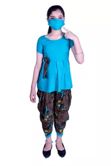 KBKIDSWERA  PARTY WEAR TOP WITH DHOTI PANT