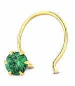 Green cubic zirconia nose ring or Nose Pin