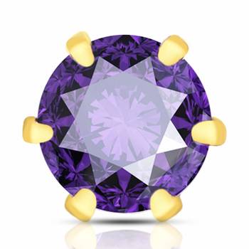 Designer Purple cubic zirconia nose ring or Nose Pin 2