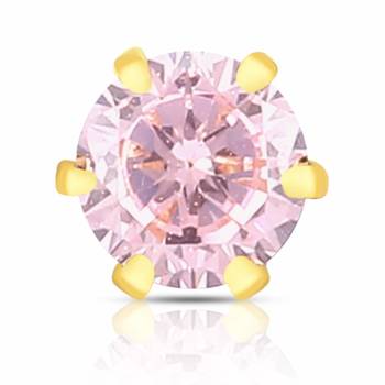 Designer Pink cubic zirconia nose ring or Nose Pin 2