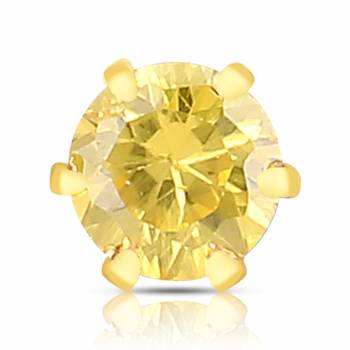 Designer Yellow cubic zirconia nose ring or Nose Pin 3
