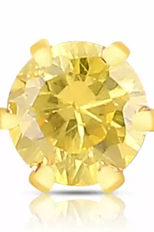Designer Yellow cubic zirconia nose ring or Nose Pin