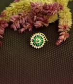 Designer 42 Diamond Green cubic zirconia nose ring or Nose Pin