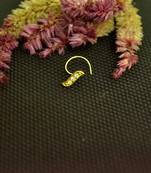 Designer Gold cubic zirconia Casual nose ring or Nose Pin