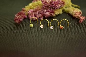 COMBO Designer Multicolor cubic zirconia nose ring or Nose Pin 2
