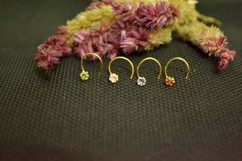 COMBO Designer Multicolor cubic zirconia nose ring or Nose Pin 3