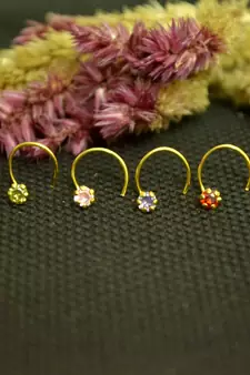 COMBO Designer Multicolor cubic zirconia nose ring or Nose Pin